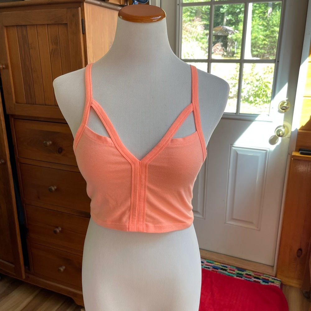 Peach Crop Top